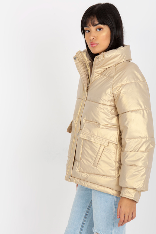 Auksinė pūkinė dygsniuota žieminė...