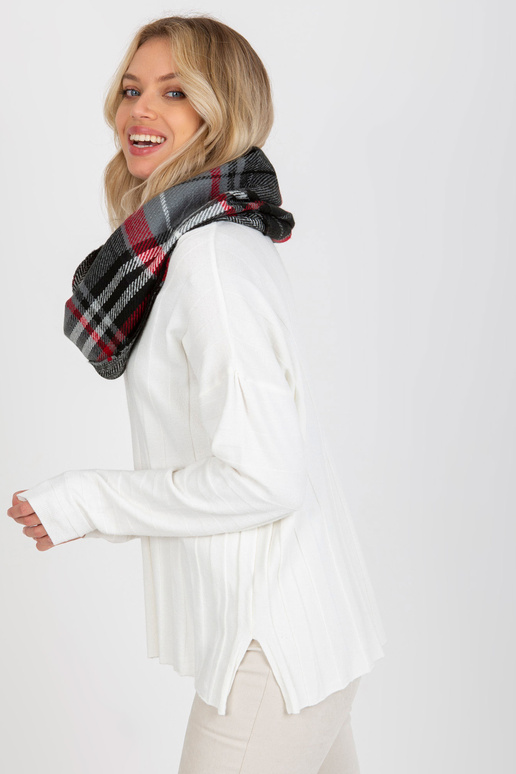 Pilkas raudonas šiltas kaminas su...