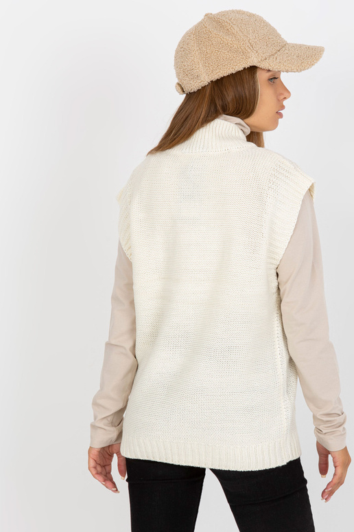 Balta megzta liemenė su SUBLEVEL laidais Balta megzta liemenė su SUBLEVEL laidais