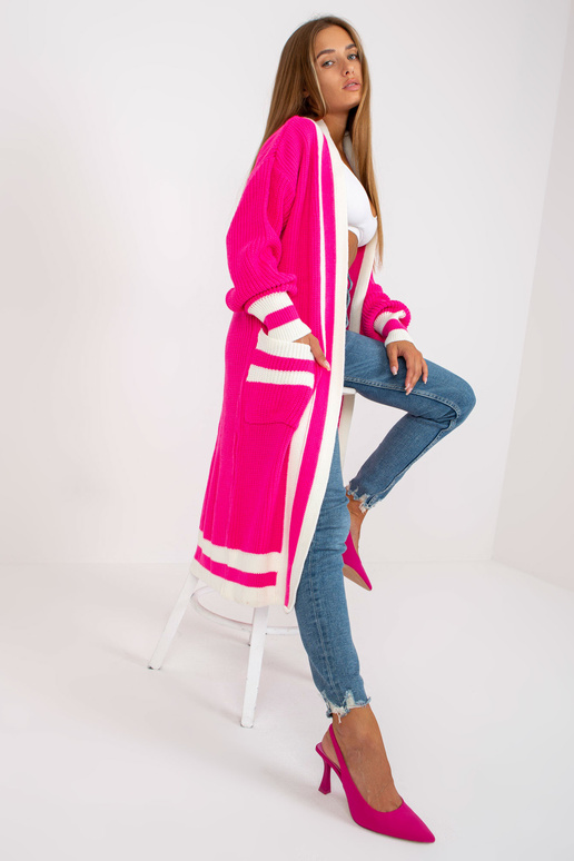 Rožinis oversized megztinis su...