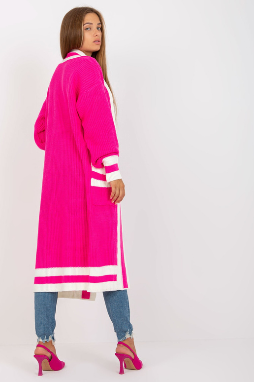 Rožinis oversized megztinis su...