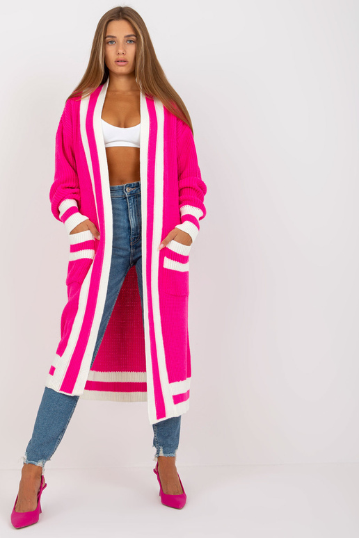 Rožinis oversized megztinis su...