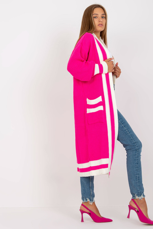 Rožinis oversized megztinis su...