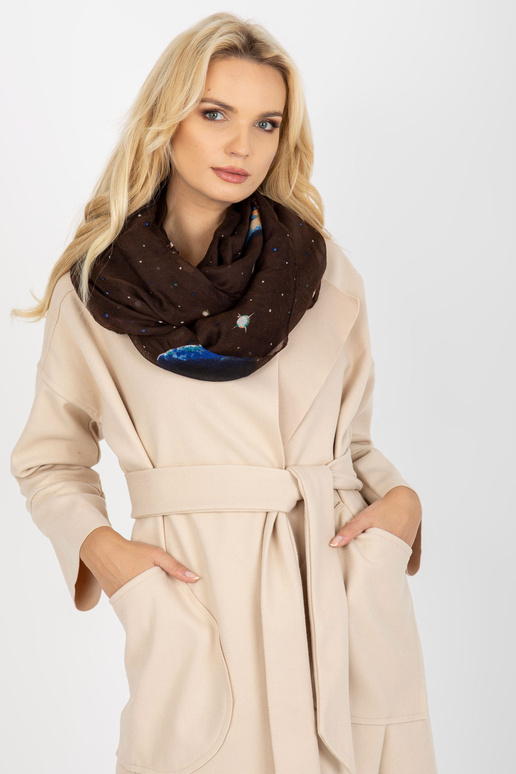 Braune Damen Sling Chimney mit Prints