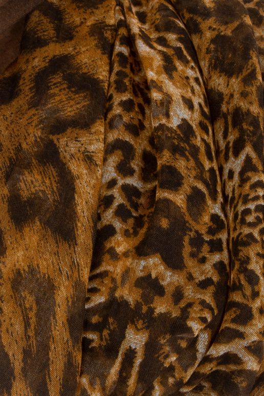 Kamelbrauner Damen-Sling mit Print