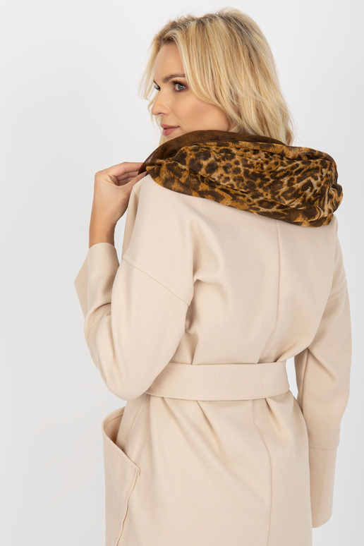 Kamelbrauner Damen-Sling mit Print