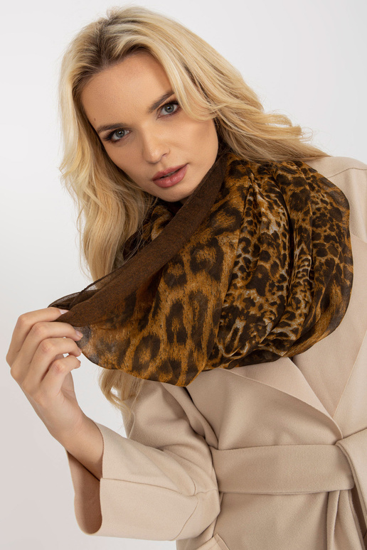 Kamelbrauner Damen-Sling mit Print