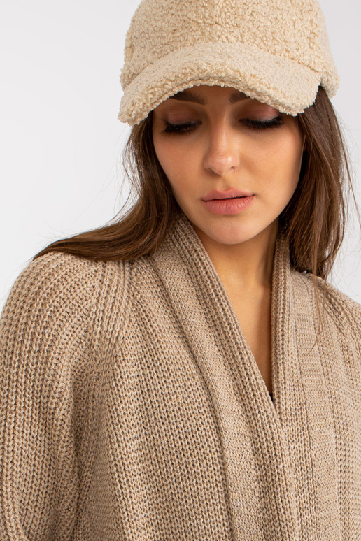 Smėlio spalvos ilgas megztinis su OCH...