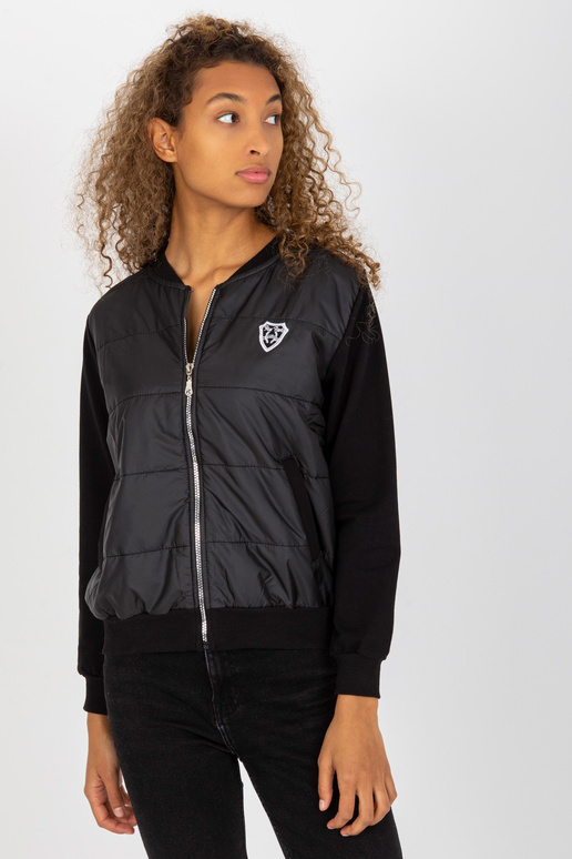 Juoda dygsniuota bomber striukė su...