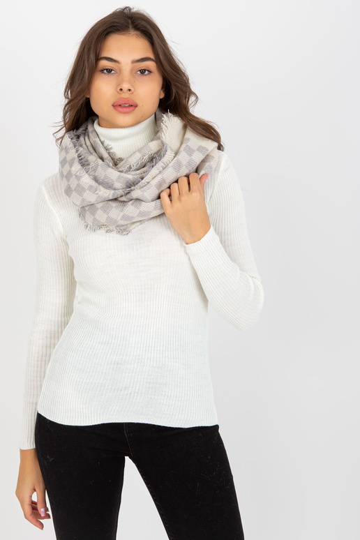 Ecru-Grey Moteriškas languotas kaminas