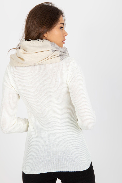 Ecru-Grey Moteriškas languotas kaminas