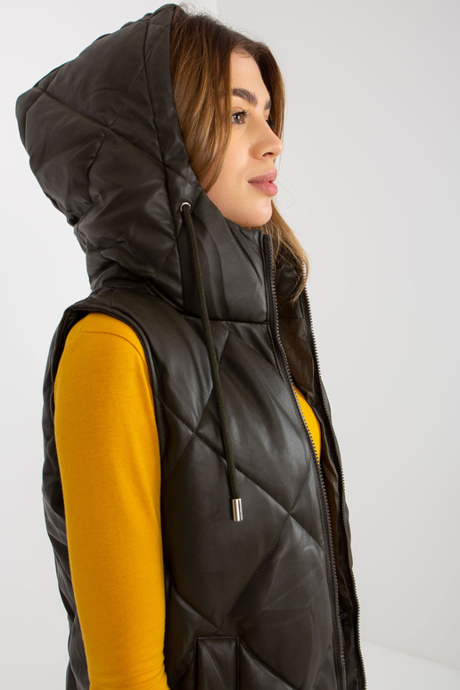 Ilga chaki spalvos dygsniuota liemenė...