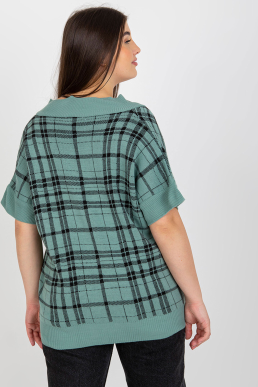 Mėtų trikotažo plius dydžio V formos...