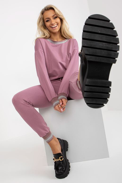 Dirty Pink Damen Jogginganzug-Set su...