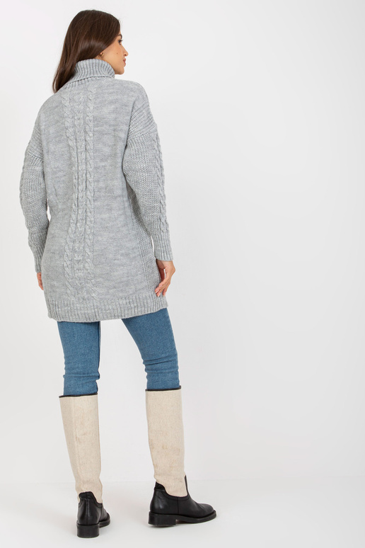 Pilka mini suknelė su pynėmis RUE PARIS