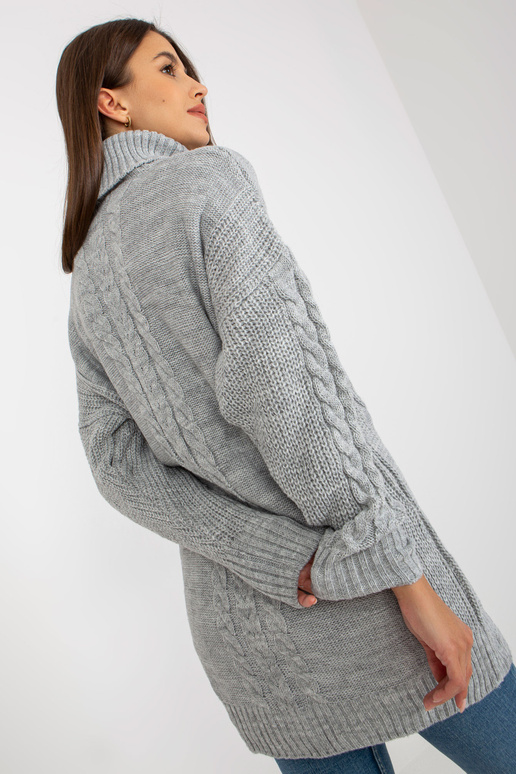 Pilka mini suknelė su pynėmis RUE PARIS