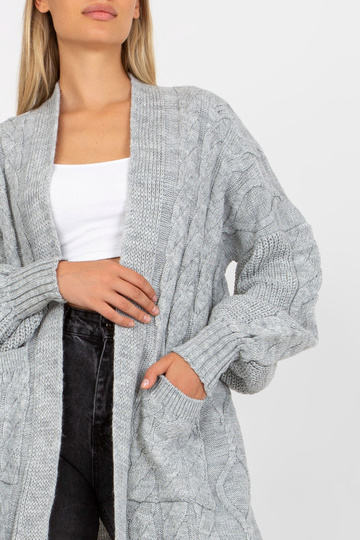 Pilkas maksi megztinis su... 2