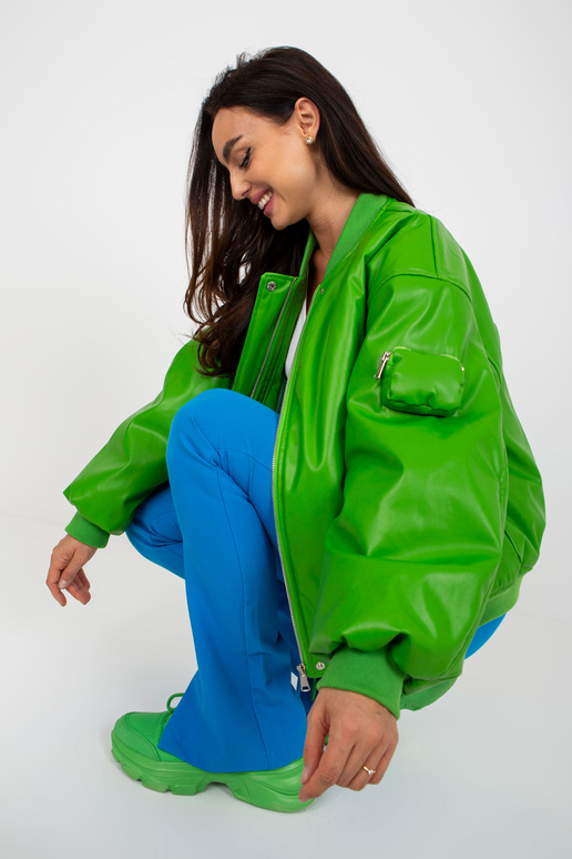 Šviesiai žalia pereinamoji bomber...