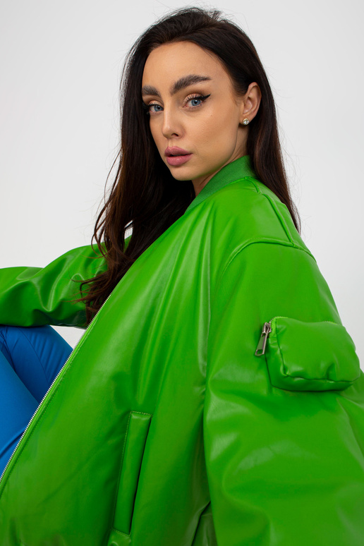 Šviesiai žalia pereinamoji bomber...