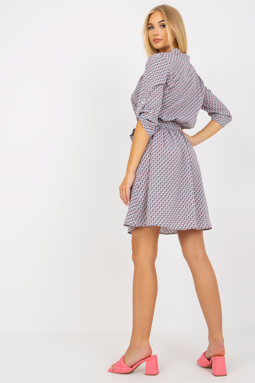 Pilkos rašto laisvalaikio suknelė su...