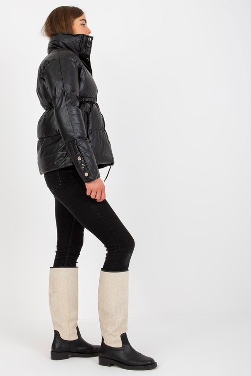 Juodos pūkinės eko odos žieminė... Juodos pūkinės eko odos žieminė...