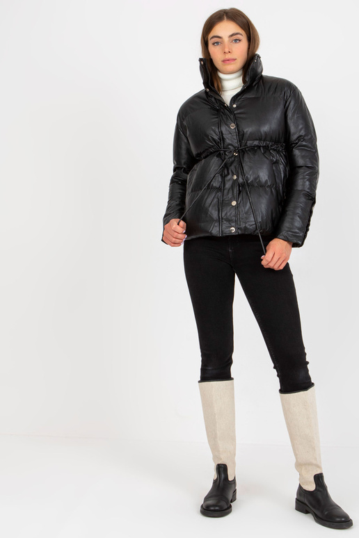 Juodos pūkinės eko odos žieminė... Juodos pūkinės eko odos žieminė...