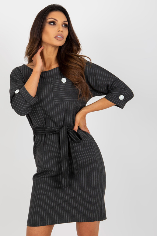 Tamsiai pilka plius dydžio dryžuota...