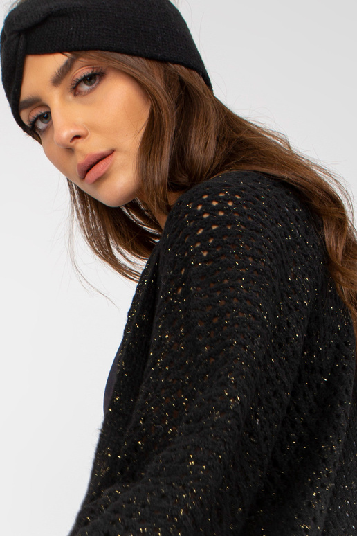 Juodas ilgas ažūrinis plačiomis...