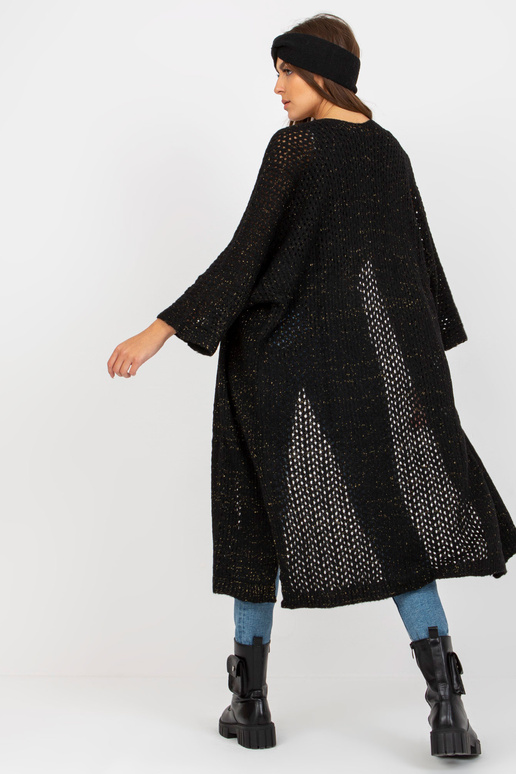 Juodas ilgas ažūrinis plačiomis...