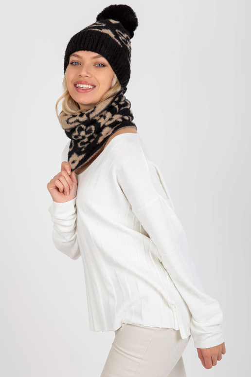 Juodos ir smėlio spalvos moteriškas...