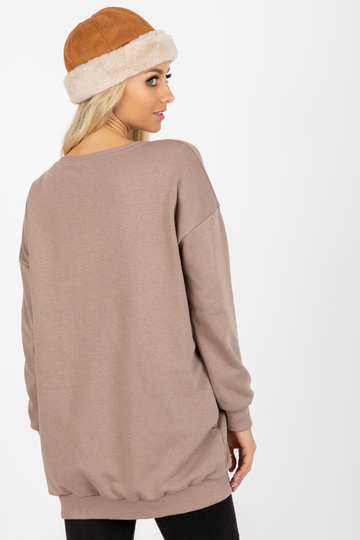 Dunkelbeiges langes Basic... 2