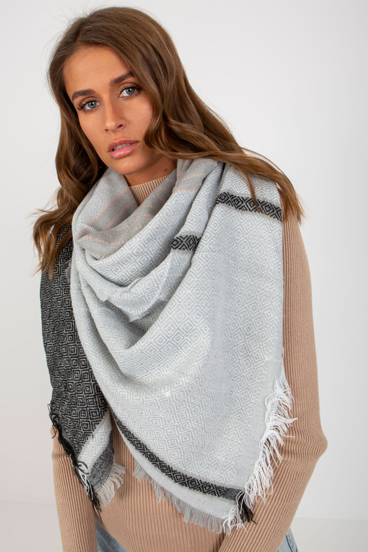 Chustka AT-CH-14201-1.77P JUODA/PILKA