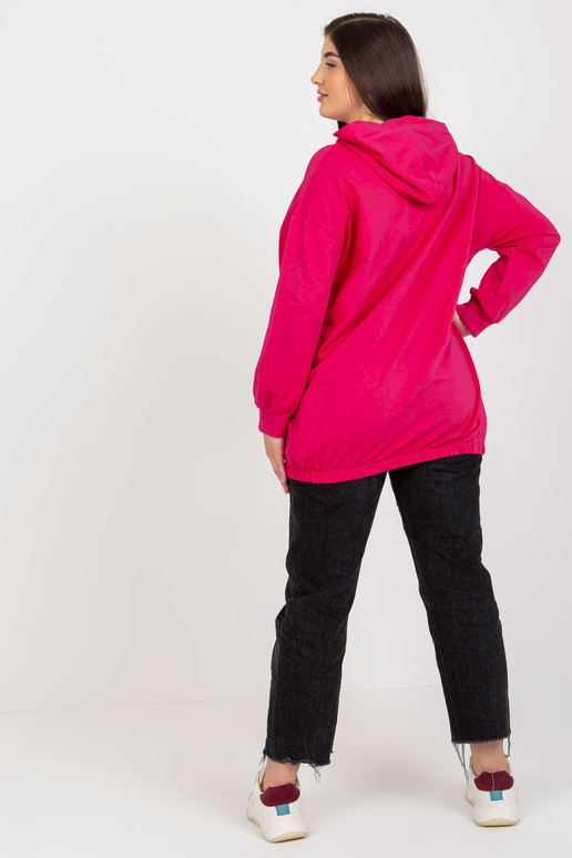 Fuksijos plius dydžio megztinis su...