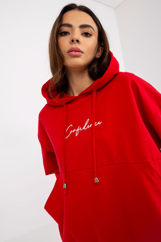 Rotes zweiteiliges Jogging-Set mit...