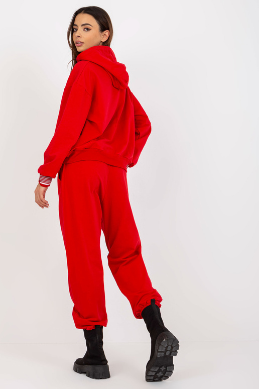 Rotes zweiteiliges Jogging-Set mit...