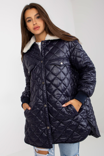 Tamsiai mėlyna dygsniuota...