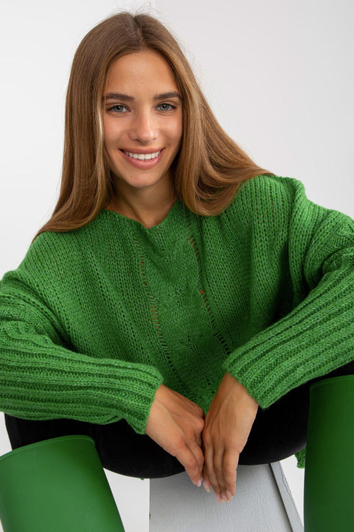 Moteriškas žalias oversize megztinis...