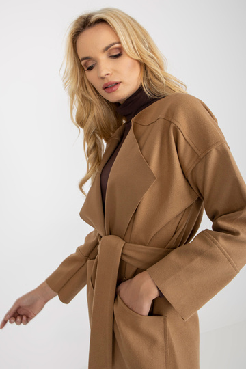 Kamelfarbener Dünner Mantel...