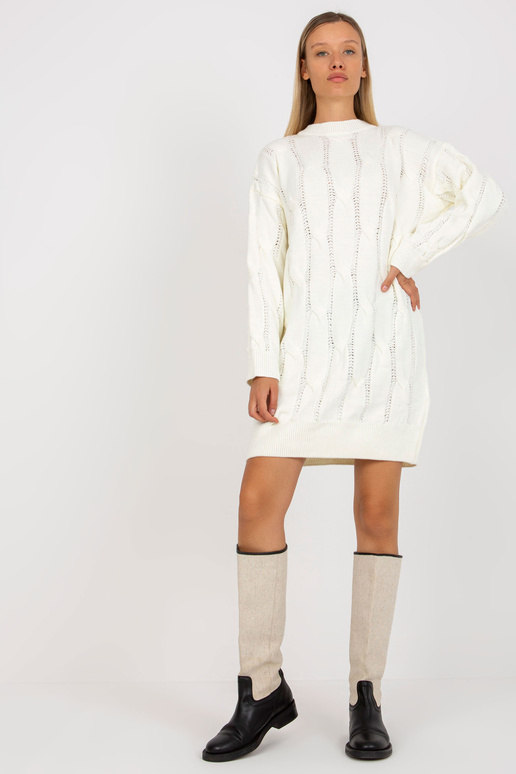 Ecru mini suknelė su pynėmis RUE PARIS