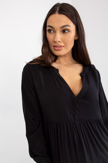 Czarna boho sukienka z... 2