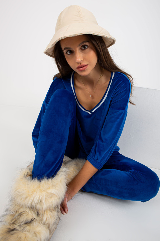 Moteriškas kobalto veliūrinis...