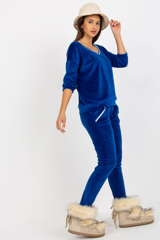 Moteriškas kobalto veliūrinis...