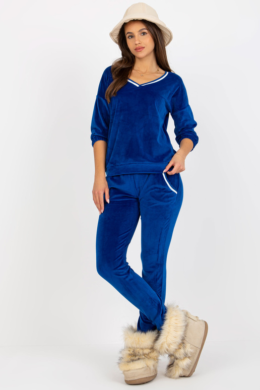 Moteriškas kobalto veliūrinis...