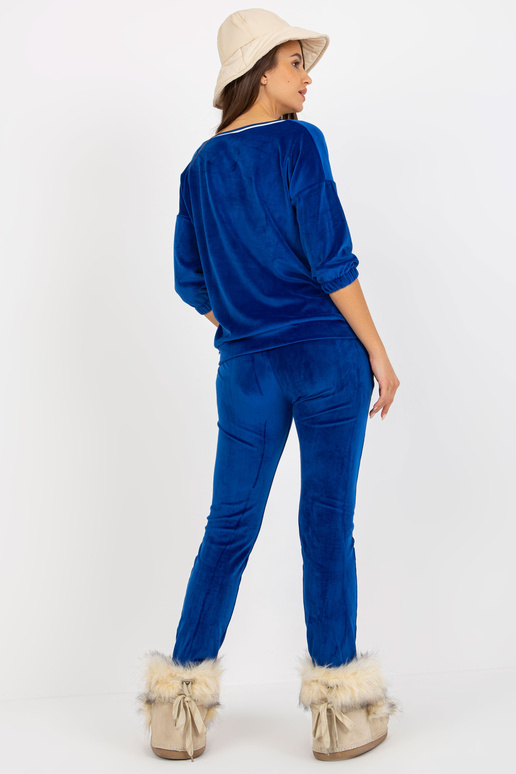 Moteriškas kobalto veliūrinis...