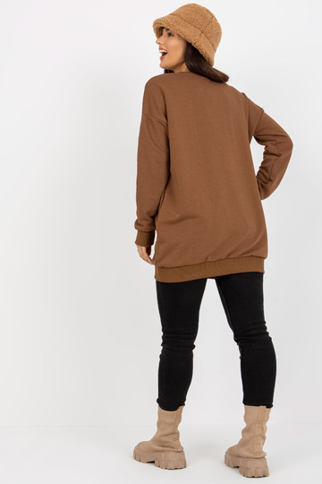 Braunes langes megztinis su... 2