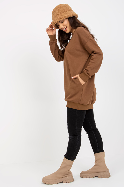 Braunes langes megztinis su Taschen