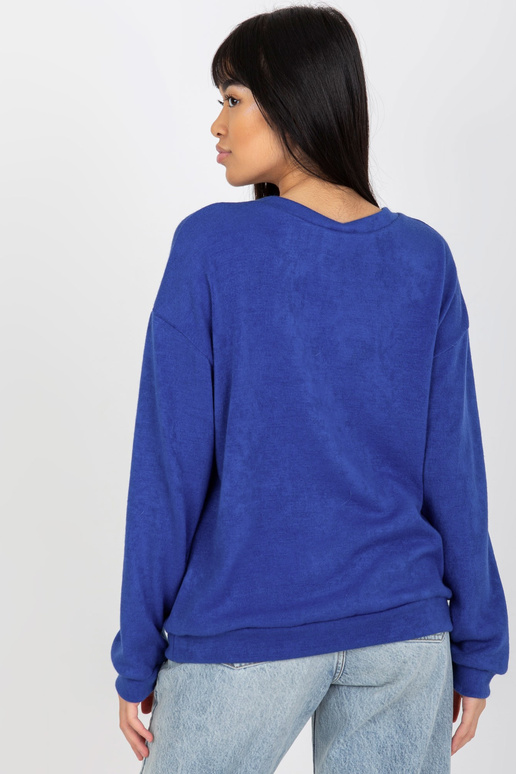 Tamsiai mėlynas klasikinis megztinis...