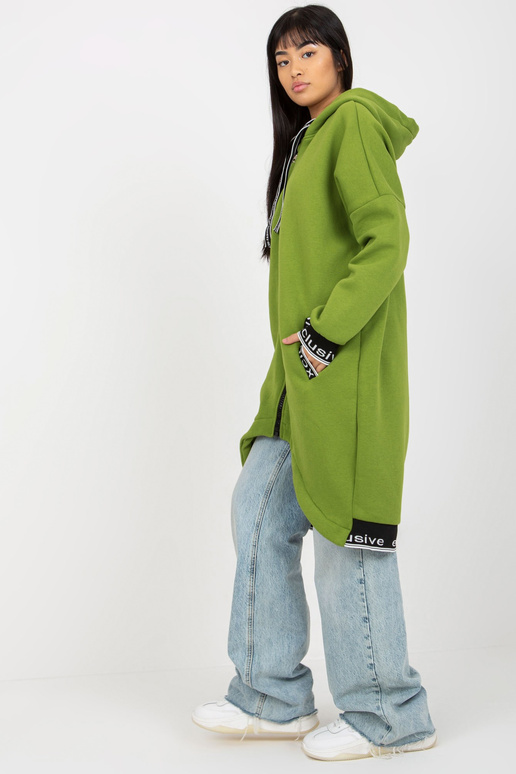 Šviesiai žalias ilgas megztinis Mayar...