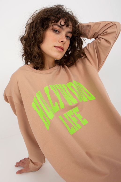 Bluza VI-BL-3102.01P BEIGE/GREEN