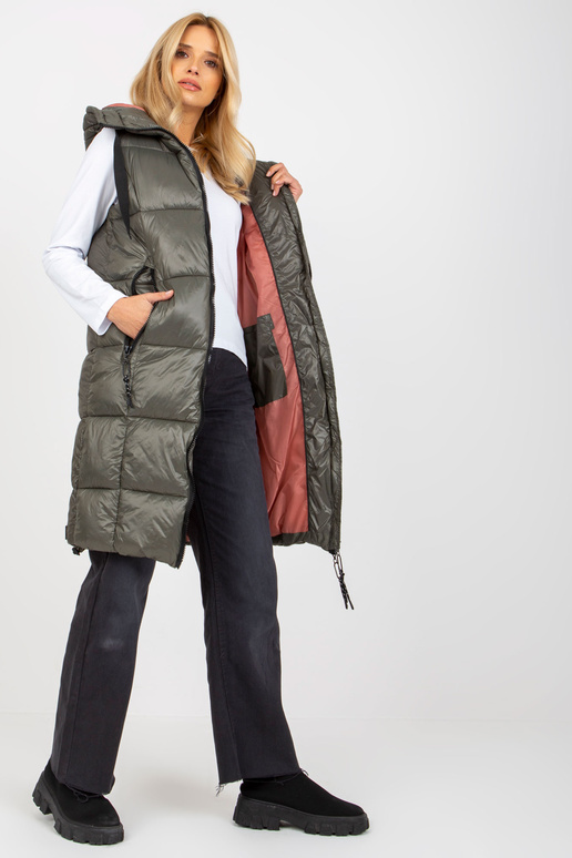 Kamizelka D50048X80105A3 TAMSIAI ŽALIA